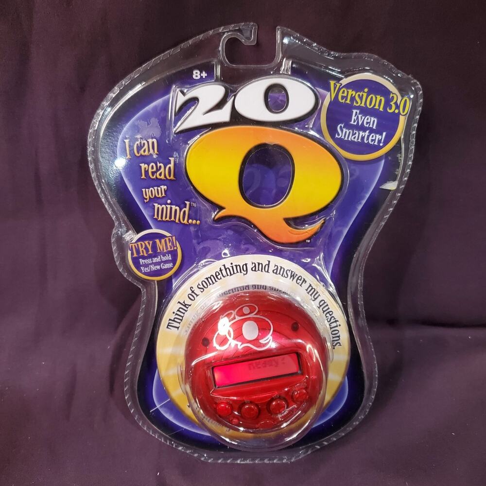Radica 20Q Electronic Game Red Version 3.0 Sealed 20 Questions NEW! NIP